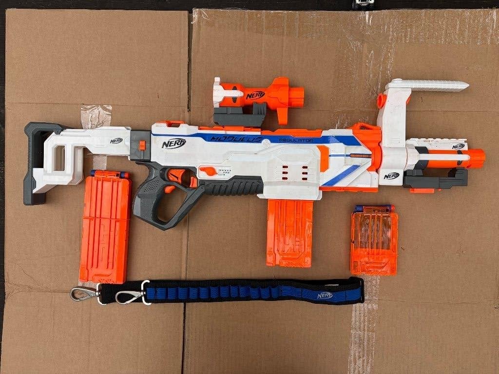 Nerf machinegeweer, Kinderen en Baby's, Speelgoed | Buiten | Actiespeelgoed, Ophalen of Verzenden, Zo goed als nieuw