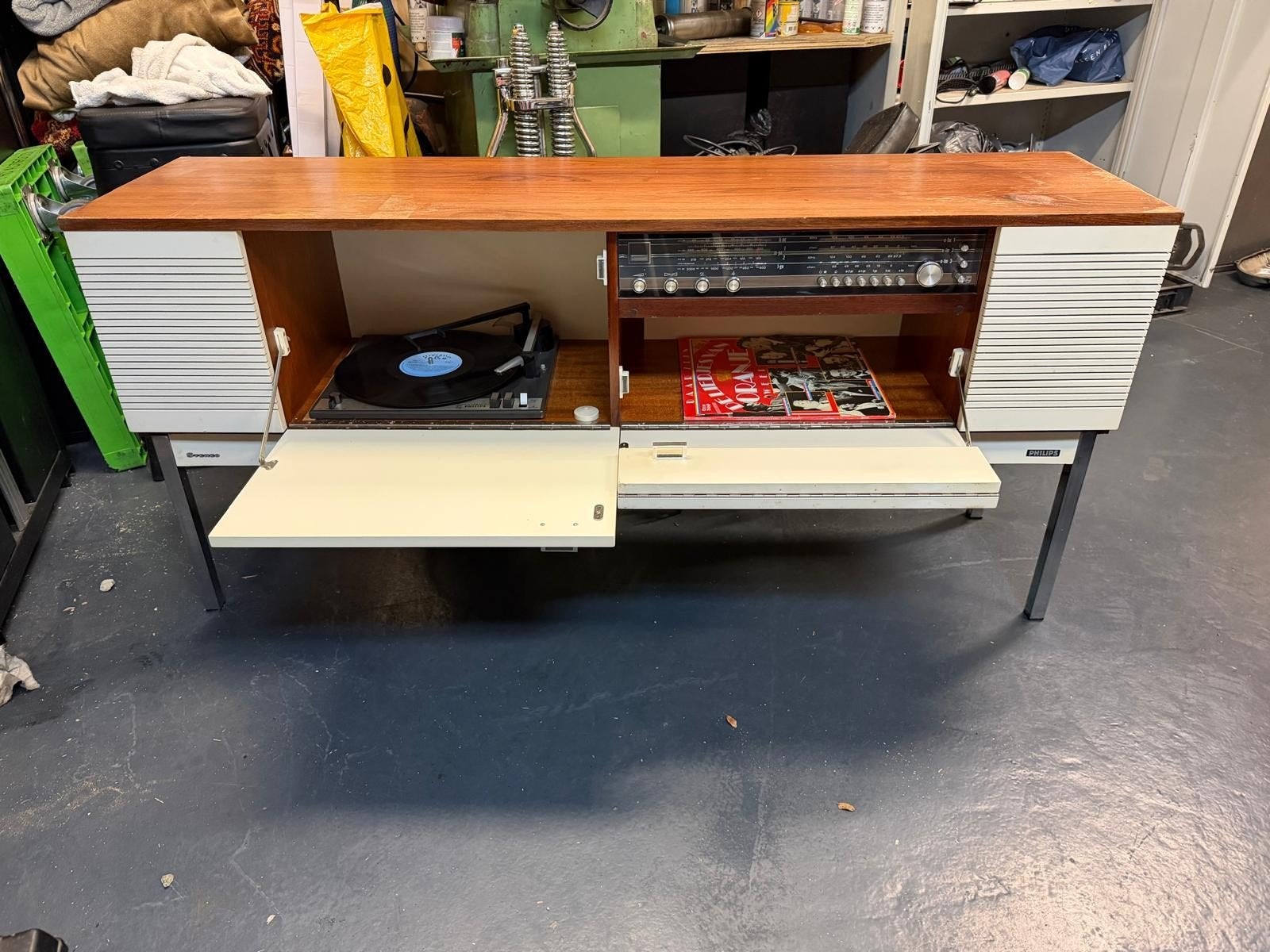 vintage  radiomeubel  Philips  stereo, Ophalen