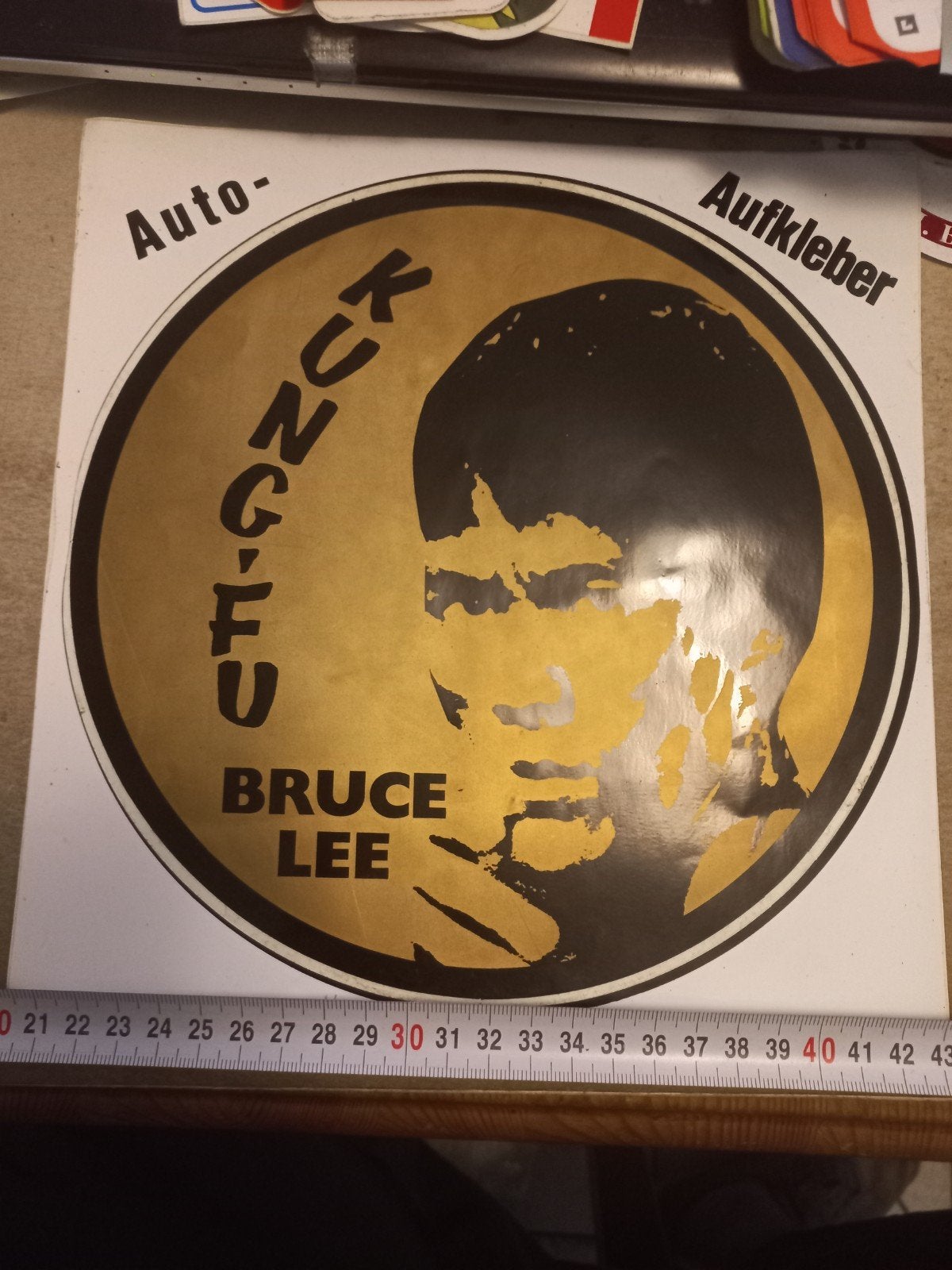 Vintage Bruce Lee Kung Fu Auto-Aufkleber, Ophalen of Verzenden