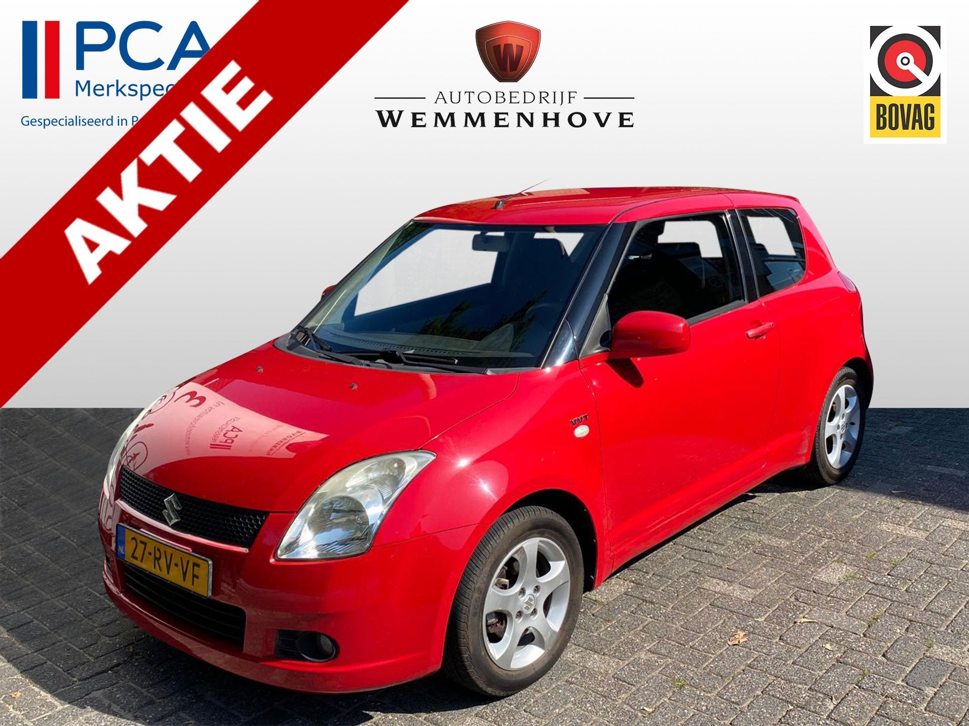 Suzuki Swift 1.5 Exclusive Automaat Automaat (bj 2005), Auto's, Stof, Zwart, 4 cilinders, Met garantie (alle)