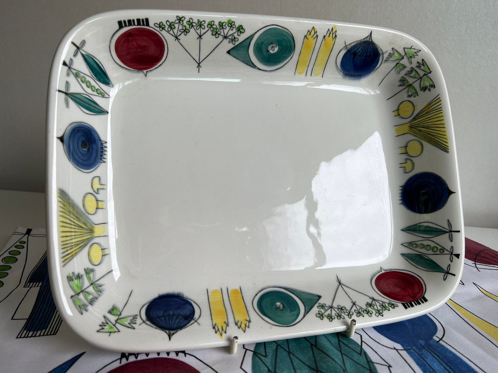 Rörstrand Picknick Grote Ovenschaal M. Westman No25 Puntgaaf, Ophalen of Verzenden