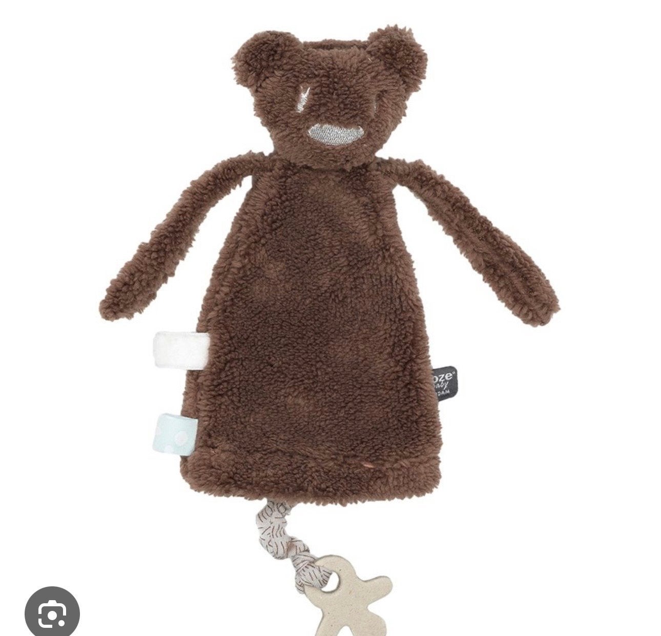 GEZOCHT: Snoozebaby Maddy Monkey, Ophalen of Verzenden, Gebruikt, Rammelaar