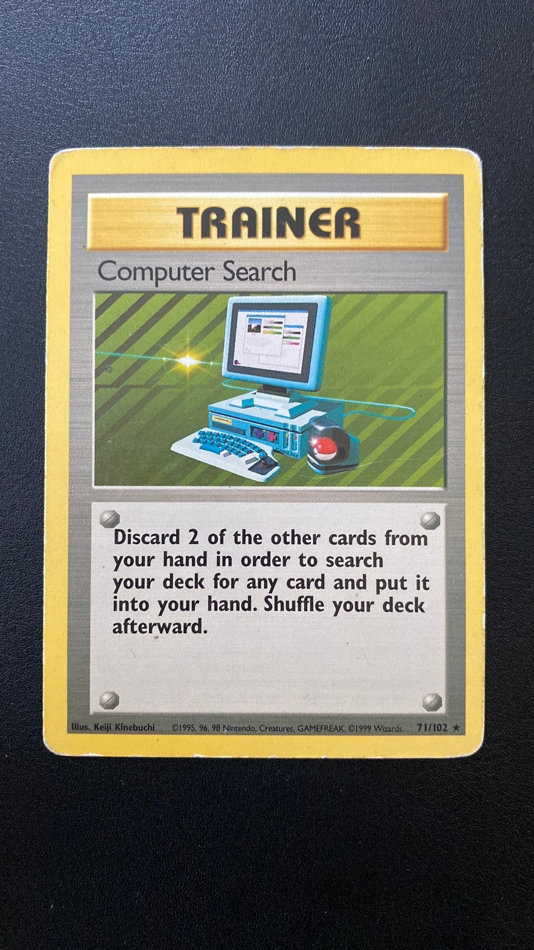Pokemon computer search base 71/102, Ophalen of Verzenden, Gebruikt, Losse kaart