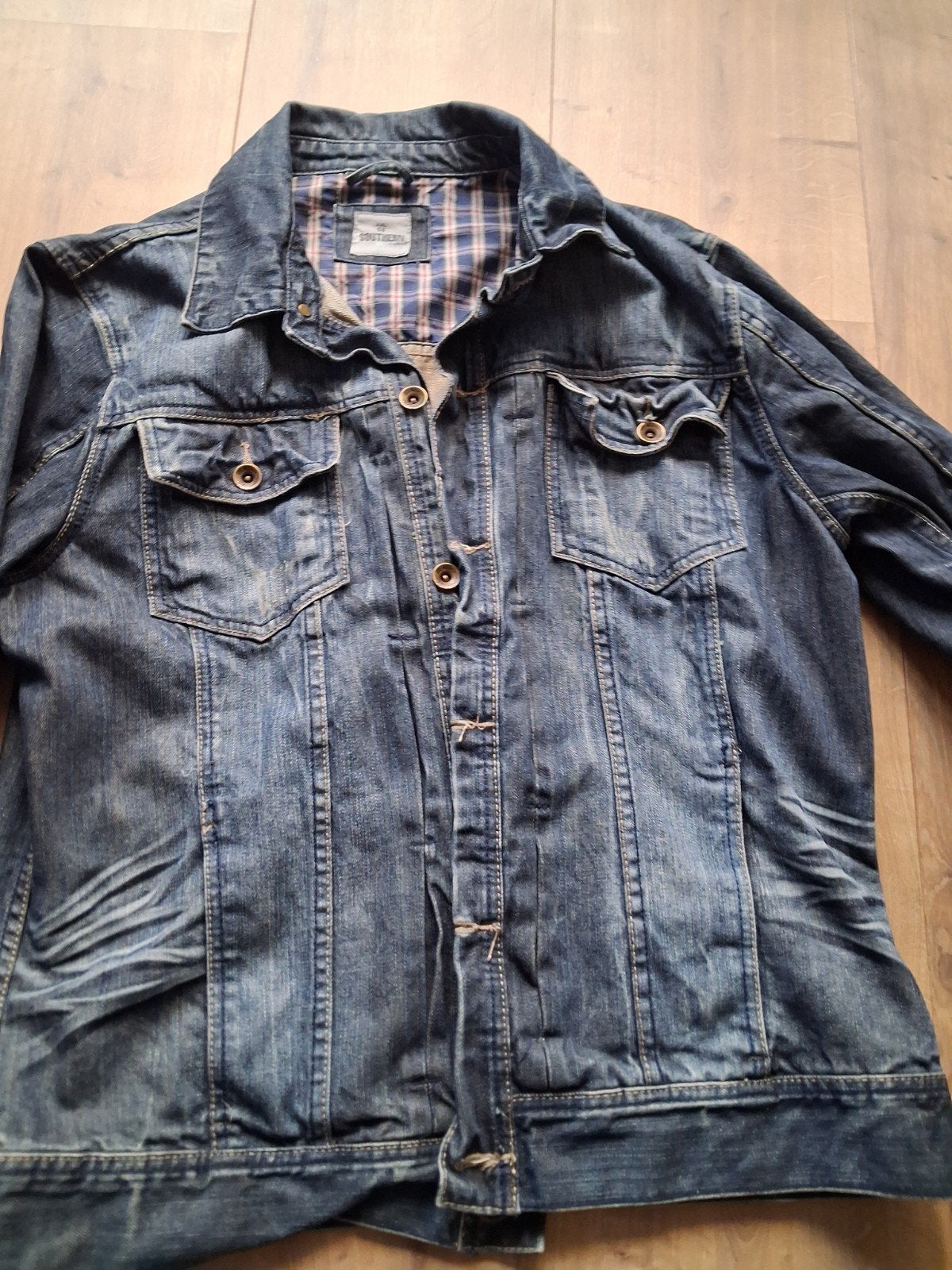 Heren jeans jas 56 xxl, Kleding | Heren, Blauw, Overige maten, Ophalen of Verzenden, Zo goed als nieuw