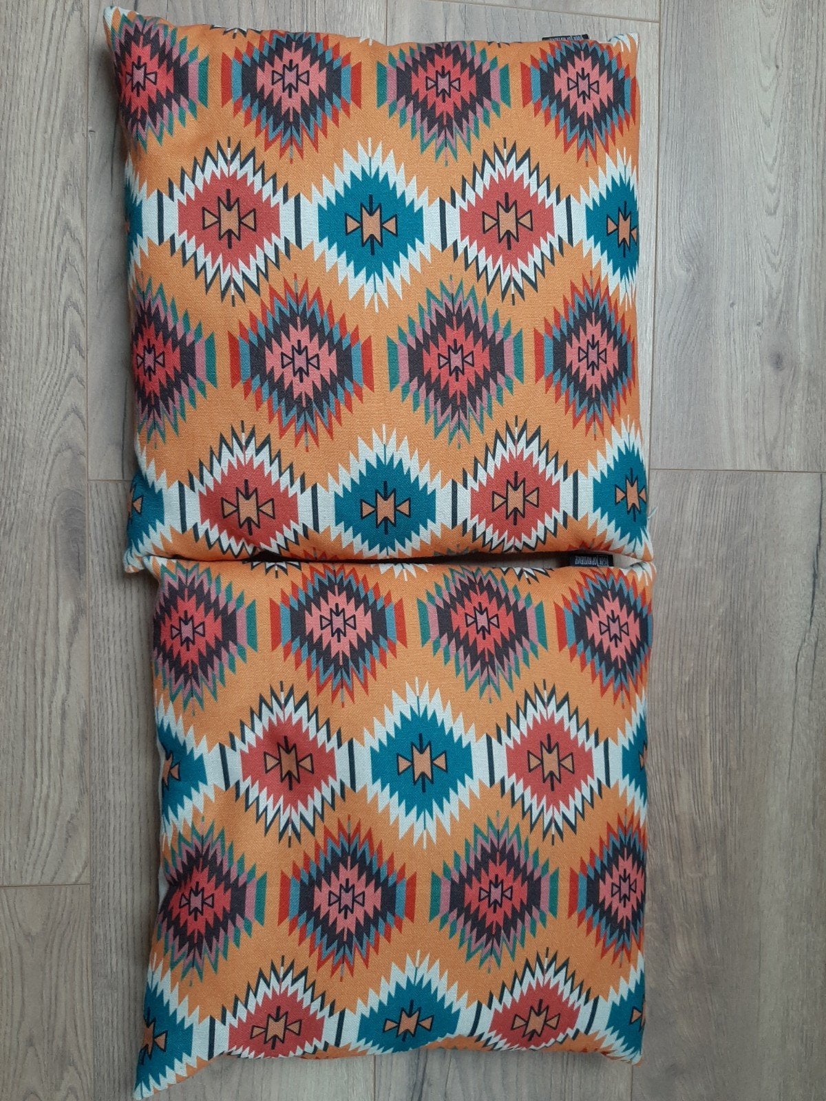 Set van 2 sierkussens met Aztec print, Overige merken, Gebruikt, Meerkleurig, Met print