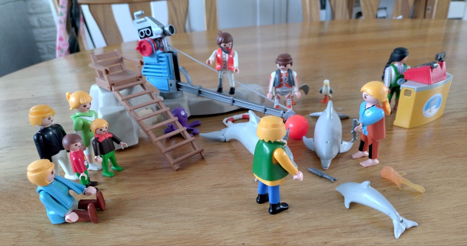 Playmobil Dolfijnen set met veel figuren, Ophalen of Verzenden, Gebruikt
