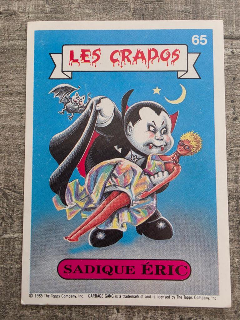 Franse Garbage Pail Kids Nasty Nick 1985, Ophalen of Verzenden