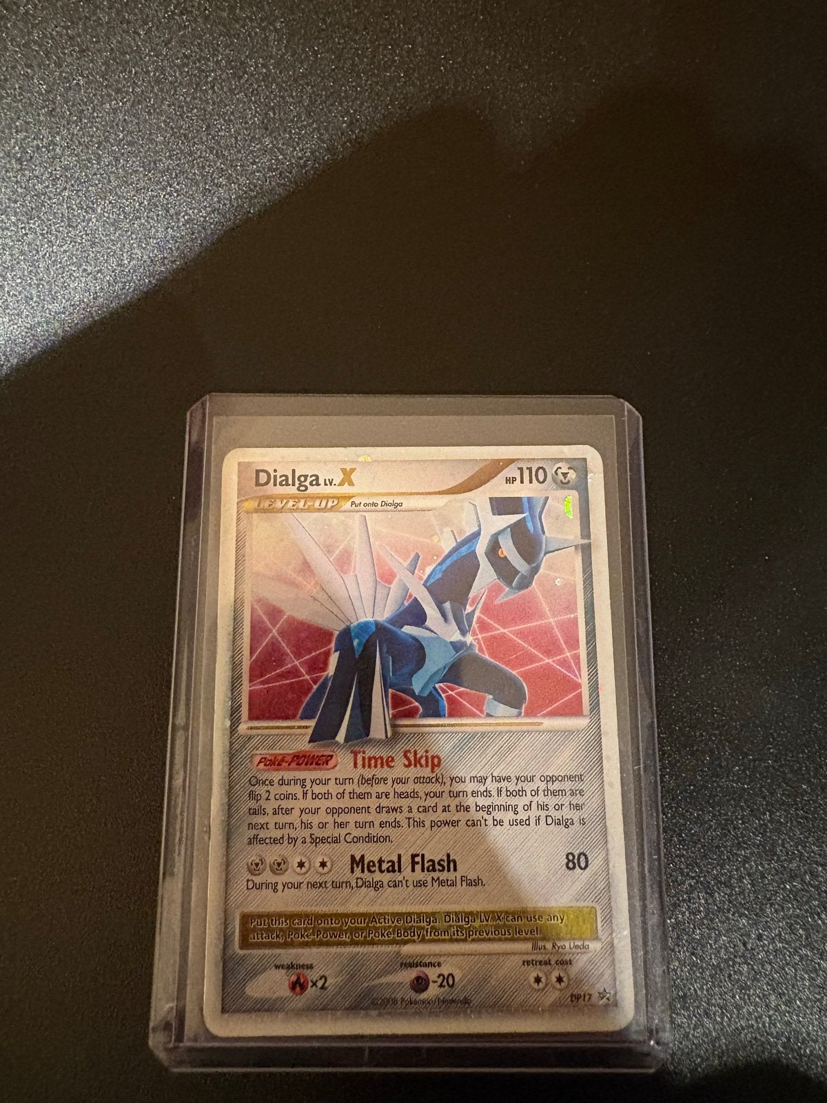 Pokémon Kaart Dialga LV.X (DP17), Ophalen of Verzenden, Gebruikt, Losse kaart
