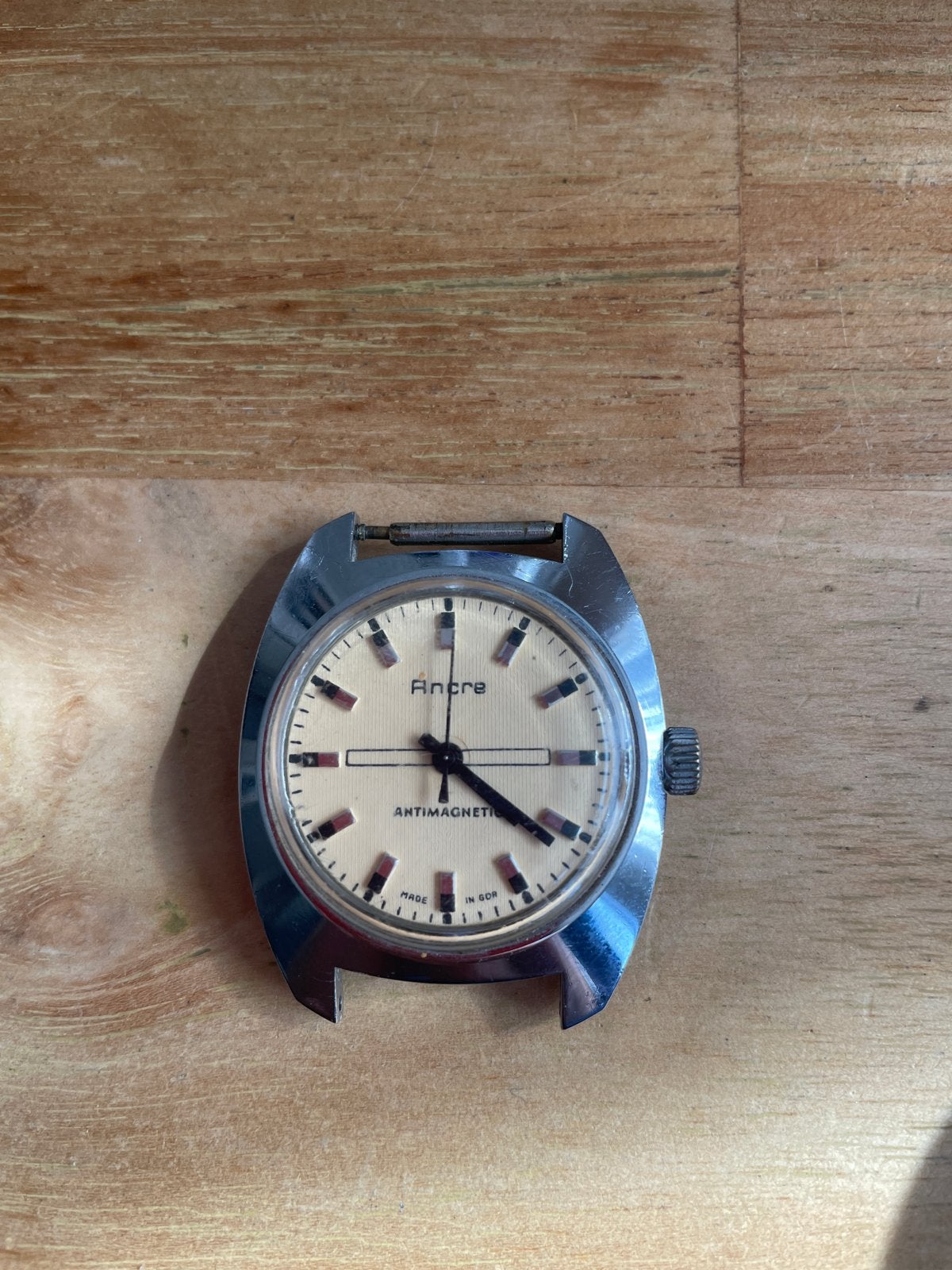 Vintage Ancre Antimagnetic Polshorloge (zonder bandje), Overige merken, Staal, Polshorloge, 1960 of later
