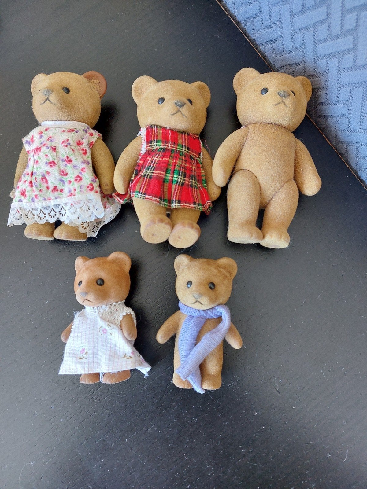 Vintage sylvanian familie beer 5 stuks, Ophalen of Verzenden, Zo goed als nieuw, Stoffen beer, Overige merken