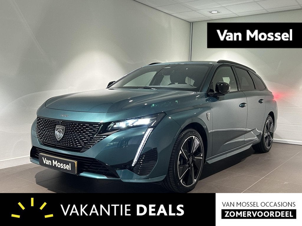 Peugeot e-308 SW GT Avantage EV 54 kWh | STOEL EN STUUR VERW, Auto's, Peugeot, 12 maanden, Gebruikt, 156 pk, Blauw