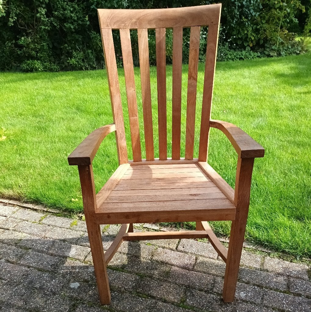 Teakhouten stoelen, Huis en Inrichting, Ophalen, Twee, Bruin, Klassiek