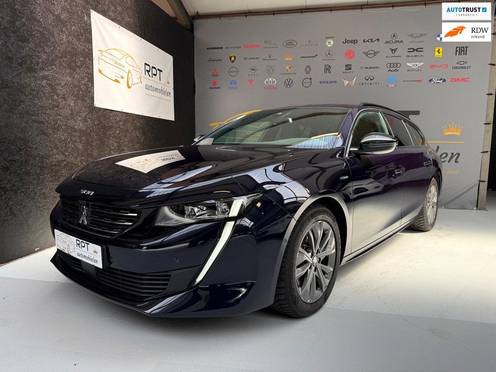 Peugeot 508 SW 1.6 HYbrid 225 Allure, Auto's, Peugeot, Gebruikt, Zwart, 4 cilinders, Blauw