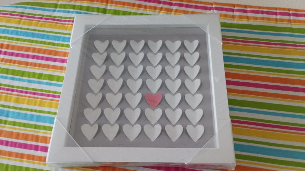 Lijst met hartjes, nieuw, Ophalen of Verzenden, Nieuw, Minder dan 50 cm, Schilderij