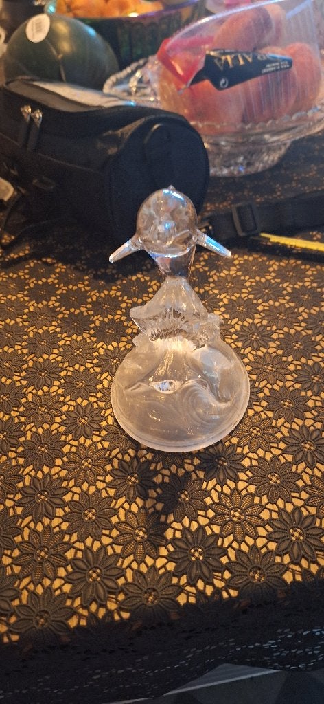 Vintage Frans Cristal d'Arques Beeldje dolfijn, Ophalen