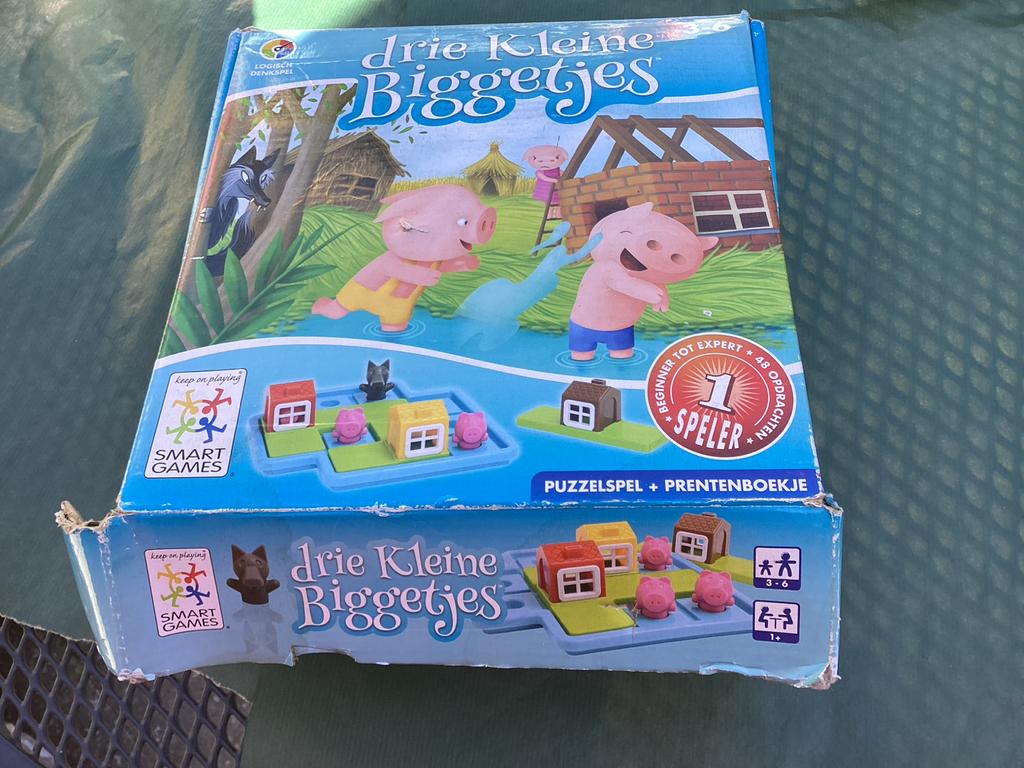 Drie Kleine Biggetjes - SmartGames Puzzelspel, Hobby en Vrije tijd, Gezelschapsspellen | Bordspellen, Een of twee spelers, Ophalen of Verzenden
