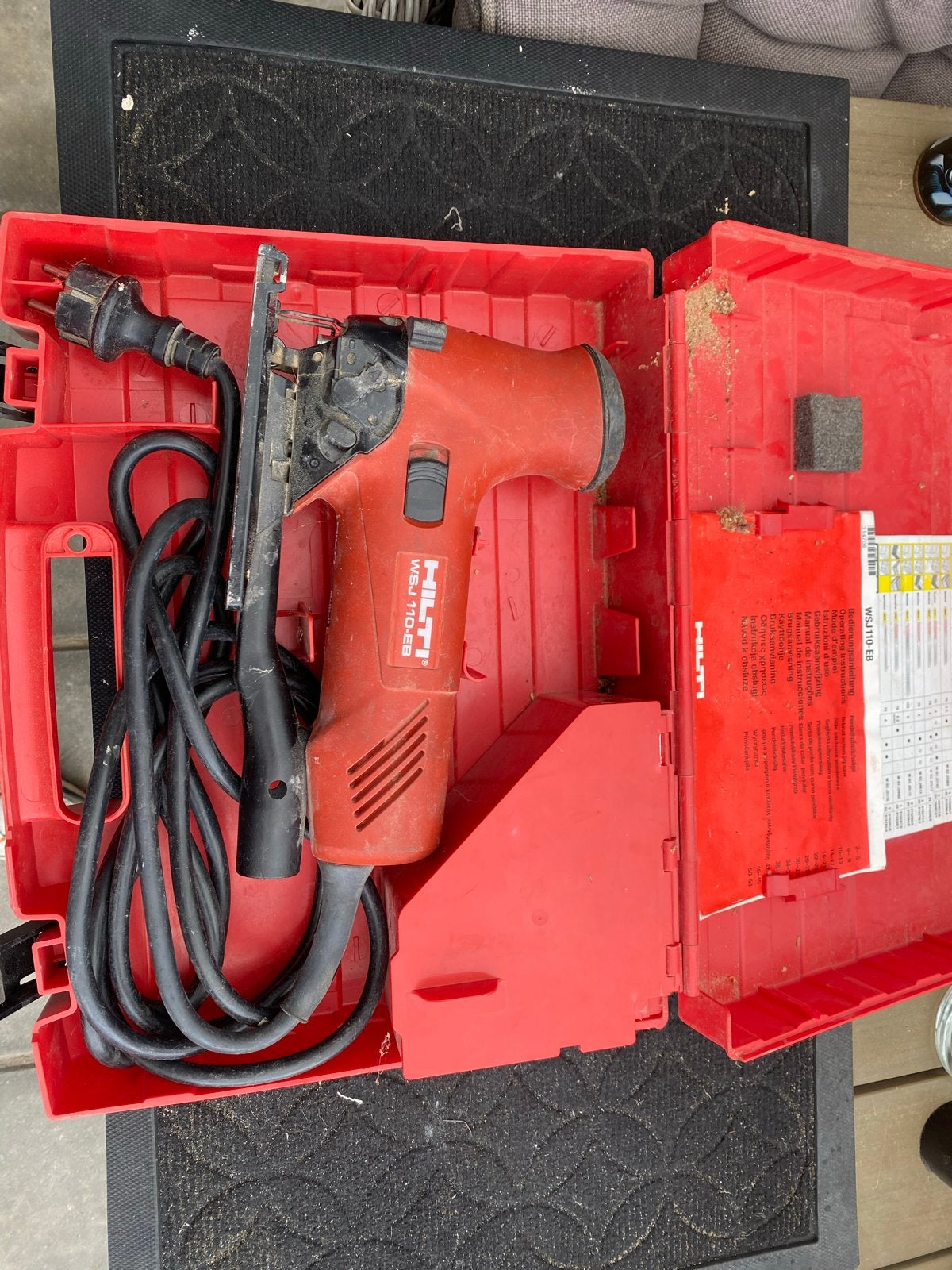 Hilti WSJ 110-EB Decoupeerzaag in koffer, Ophalen, Gebruikt, Decoupeerzaag, 600 tot 1200 watt