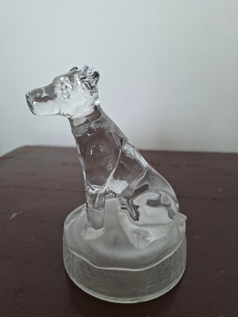 Vintage Cristal D'Arques beeldje terriër, design J.G.Durand, Ophalen of Verzenden