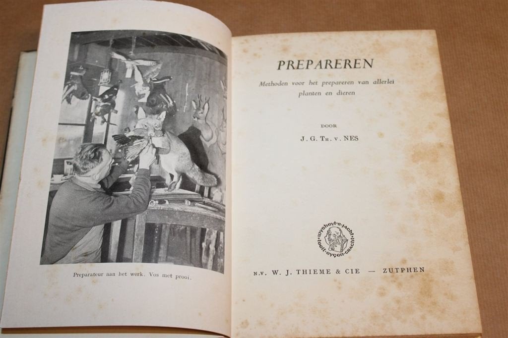 Prepareren — Planten en Dieren Opzetten, Handboek 1953, Ophalen of Verzenden, Gelezen, Overige diersoorten