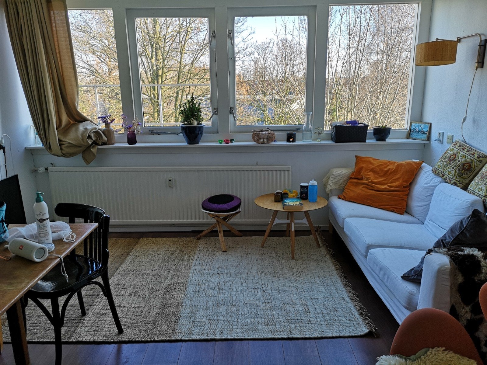 Mooi vloerkleed 100% natuurlijk (wol en juten), Ophalen, Gebruikt, 100 tot 150 cm, 200 cm of meer