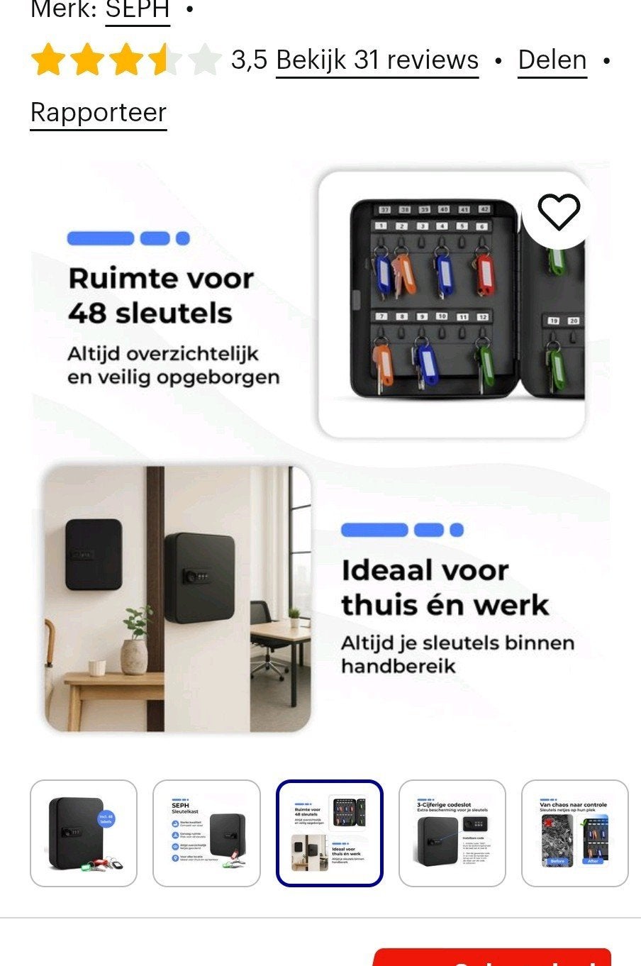 Nieuw sleutelkast, Ophalen of Verzenden, Nieuw