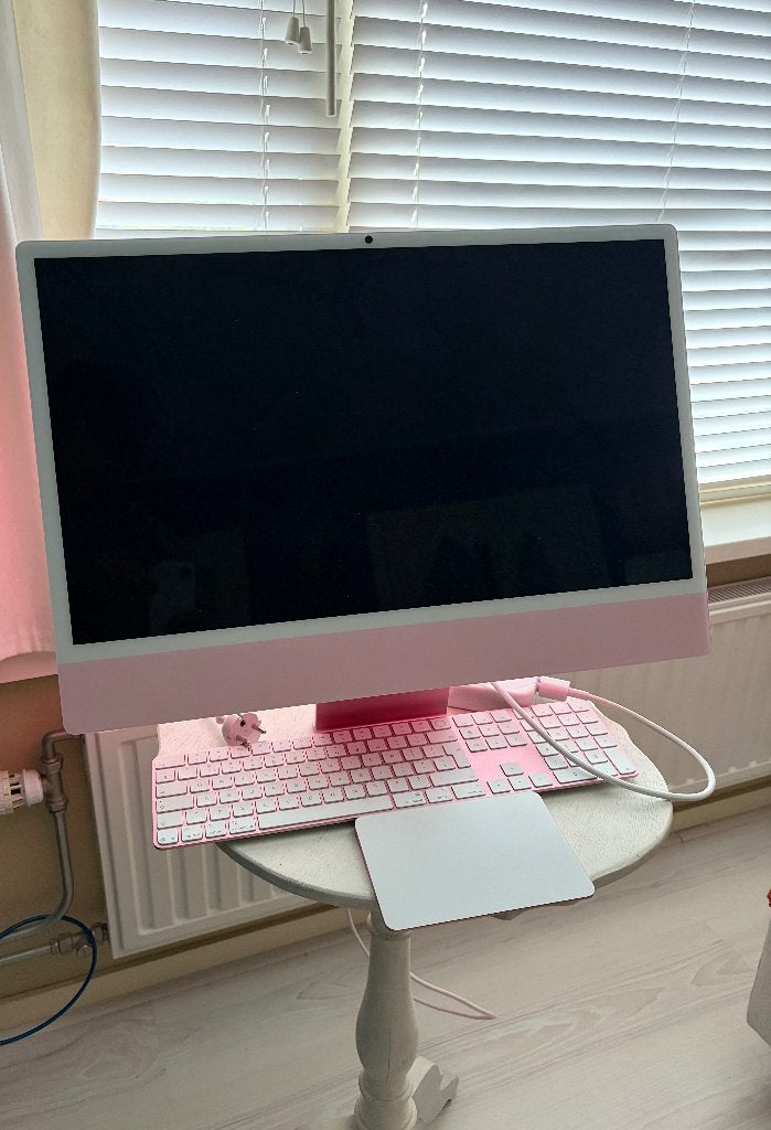 M4 iMac met Ethernet, 256GB opslag en 16GB ram - Roze, 256 GB, Verzenden, SSD, IMac