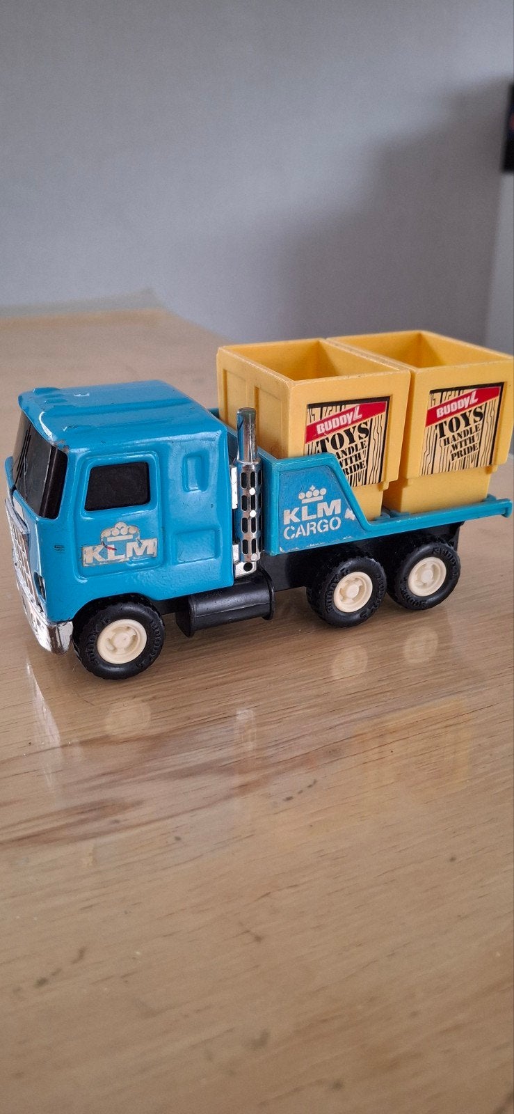 vintage cargo klm vrachtauto Buddy L, Ophalen, Zo goed als nieuw, Bus of Vrachtwagen