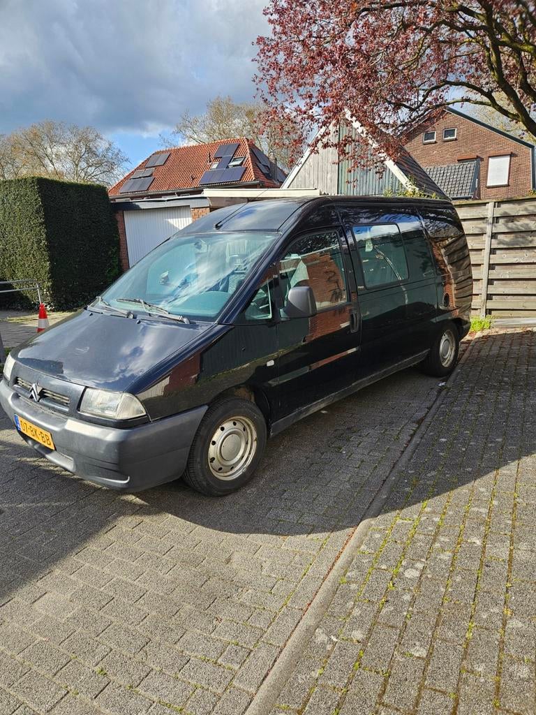 Citroën Jumpy 2.0 HDI 900 Lang DC 2003, Voorwielaandrijving, 4 cilinders, Citroën, Zwart