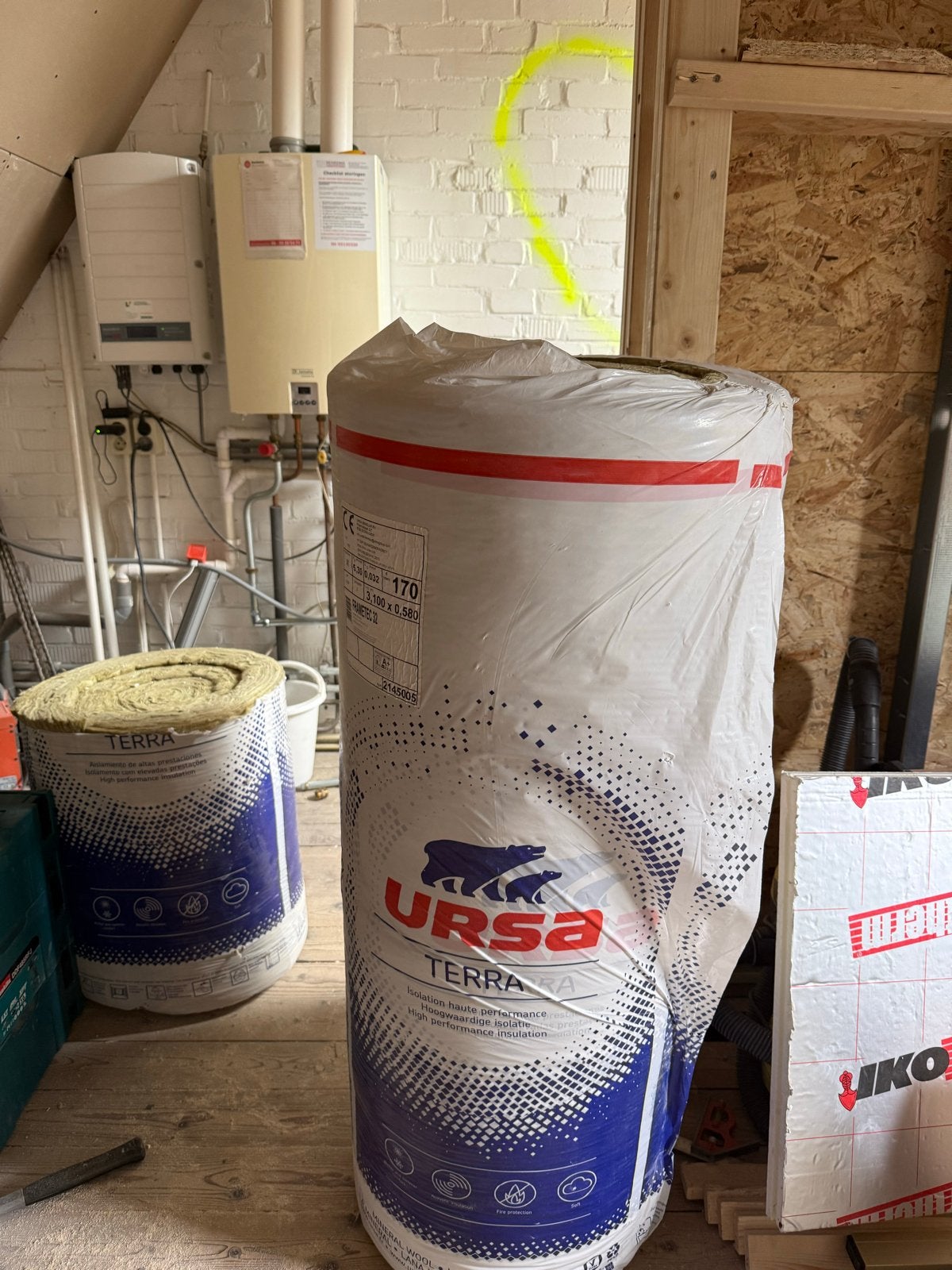 URSA Terra Frametec 32 Glaswol Isolatie 170mm, 12 cm of meer, Nieuw, Ophalen of Verzenden, Minder dan 5 m²