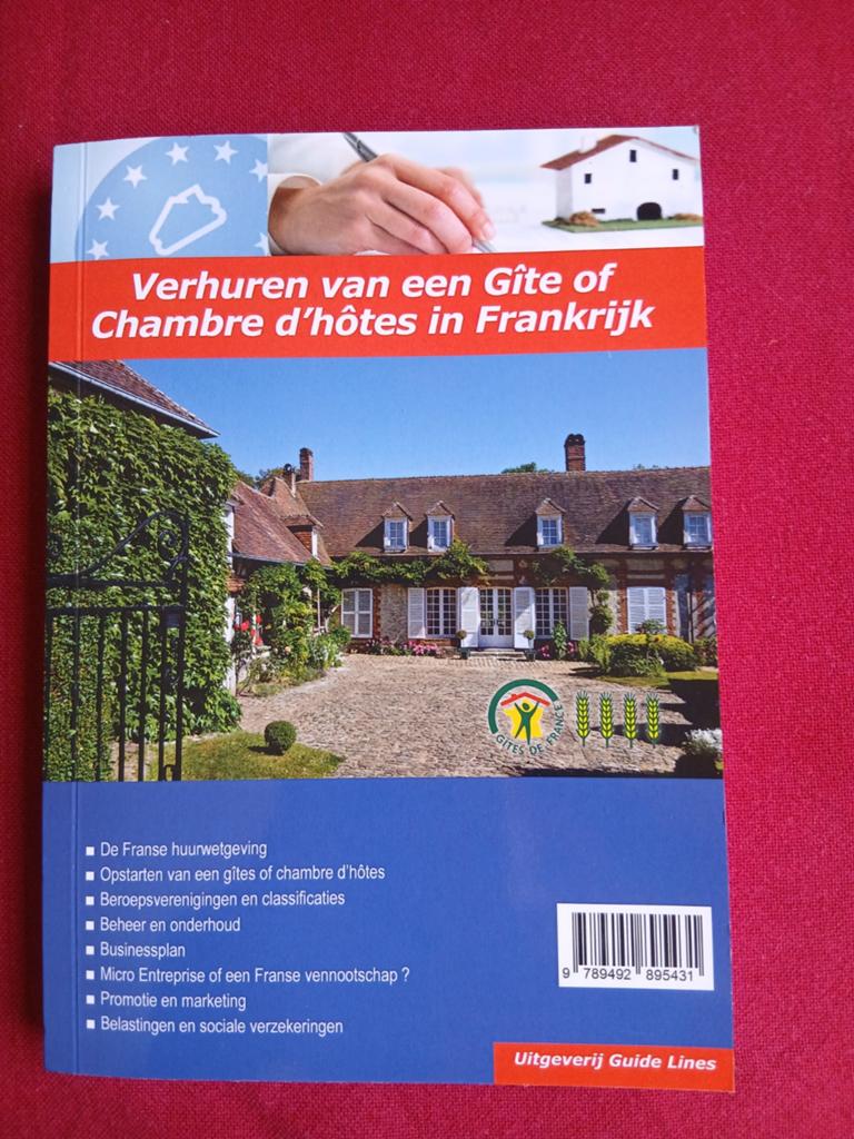 NIEUW Boek: Gîte/Chambre d'Hôtes Verhuren in Frankrijk, Ophalen of Verzenden