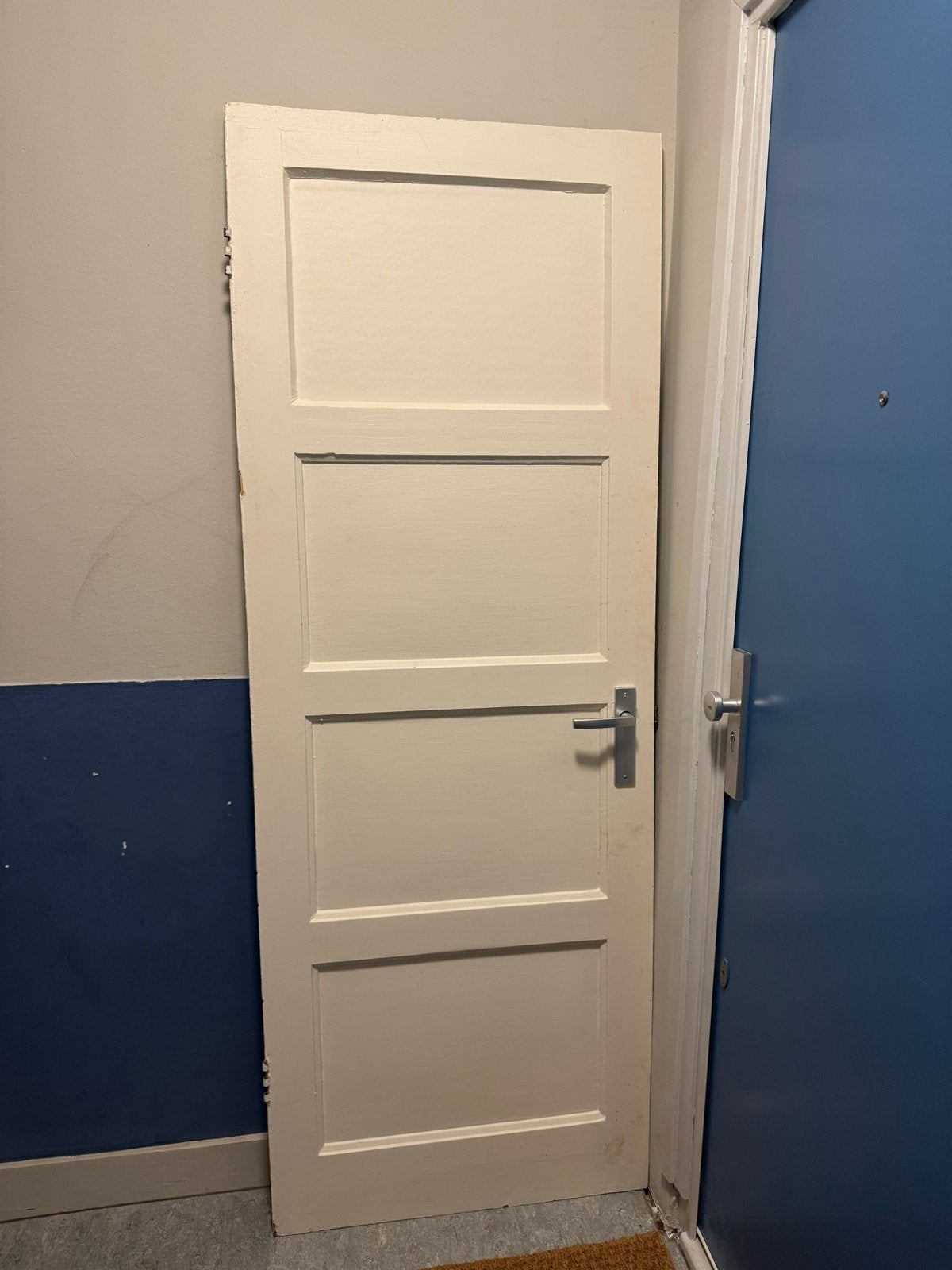 Paneeldeur wit jaren 30 stijl, Ophalen, Gebruikt, 80 tot 100 cm, Binnendeur