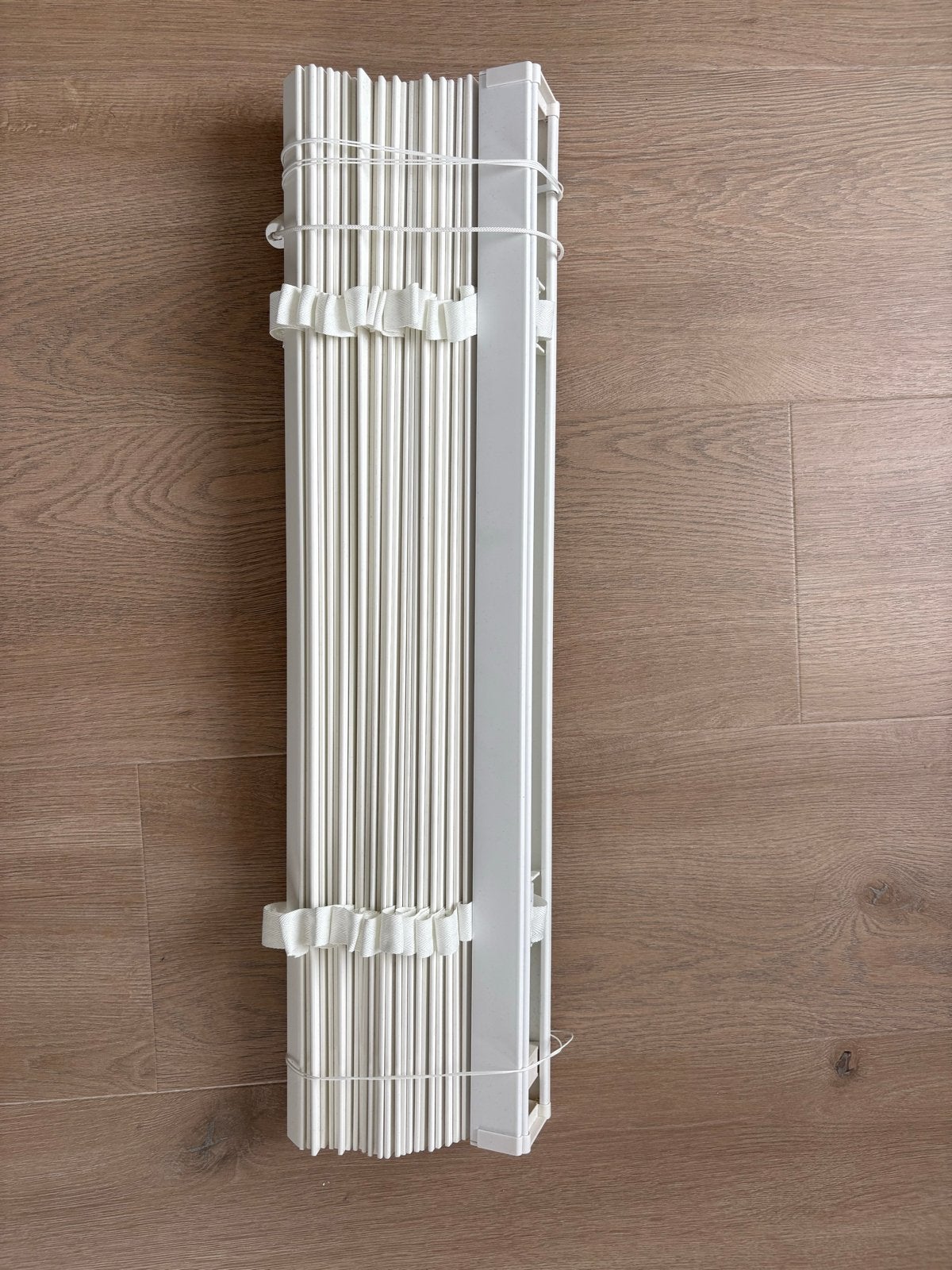 Veneta houten jaloezie met ladderband 50mm - Wit, Ophalen, Nieuw, 50 tot 100 cm, Wit