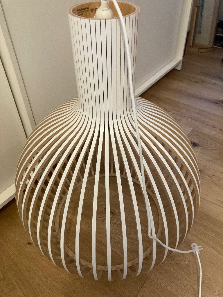 Hang lamp, Ophalen, Zo goed als nieuw, Hout