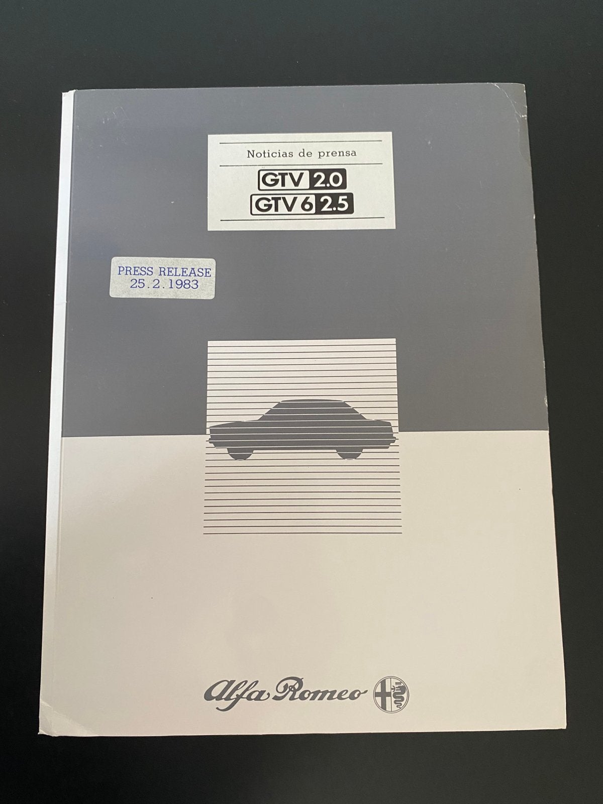 Alfa Romeo GTV 2.0 / GTV 6 2.5 Press Release, Verzenden, Zo goed als nieuw, Alfa Romeo