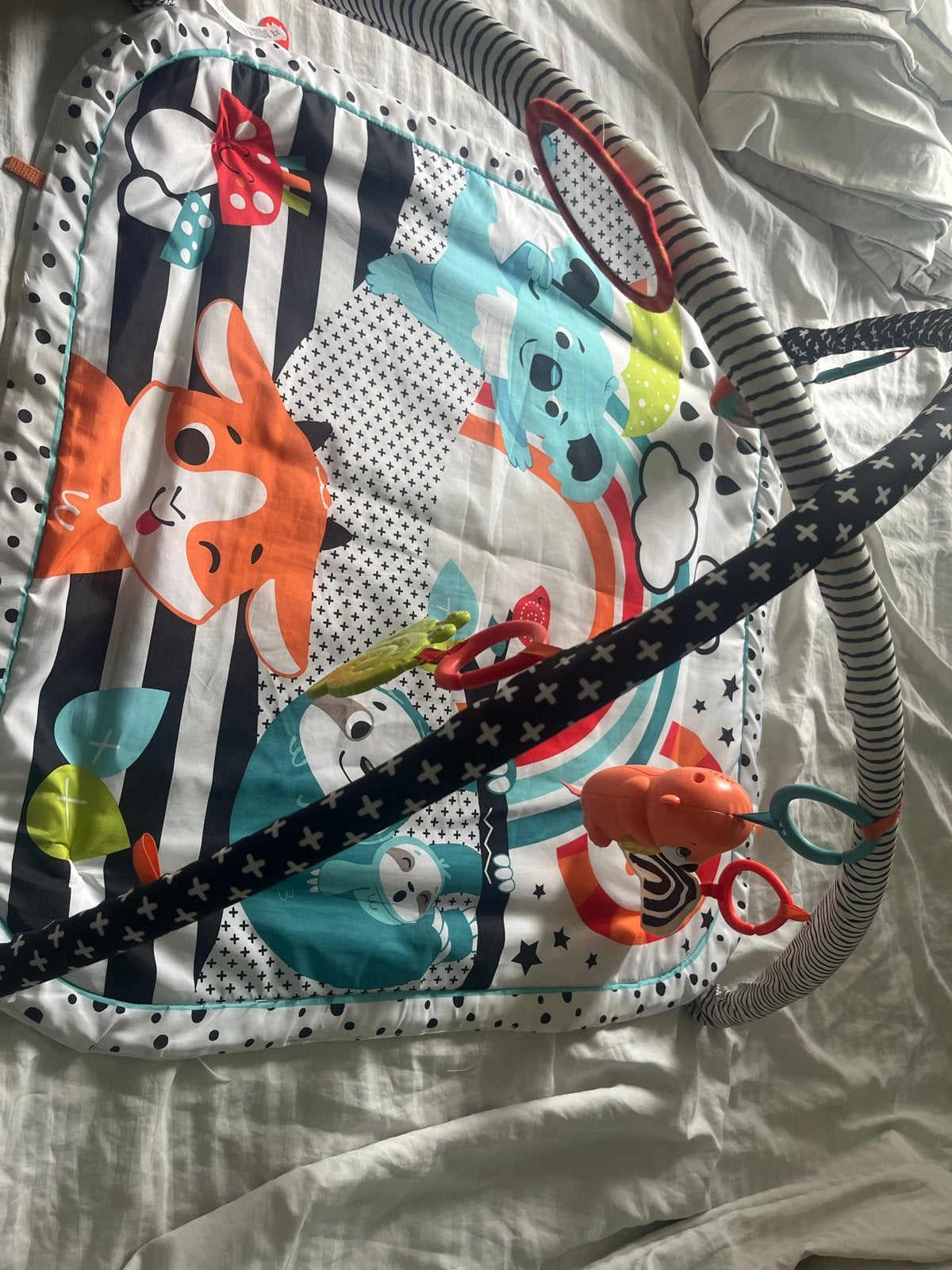Babygym met speelkleed en hangspeeltjes, Ophalen, Gebruikt, Babygym