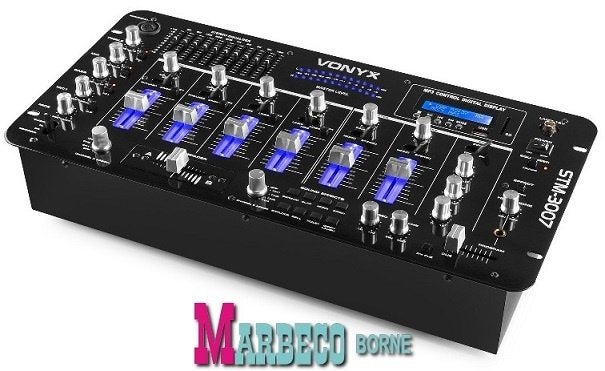 Mengpaneel 6-kanaals mixer SD/USB/MP3/LED/Bluetooth 19", Vonyx, Nieuw, Info@marbeco.nl, Overige instrumenten