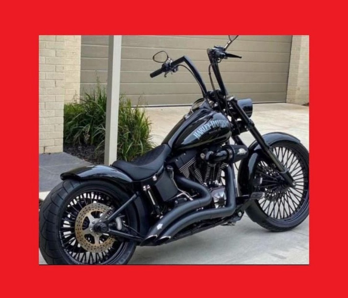 vance hines BIG RADIUS 2 into 2 uitlaat softail duna zwart, Motoren, Onderdelen | Harley-Davidson, Gebruikt, Ophalen of Verzenden