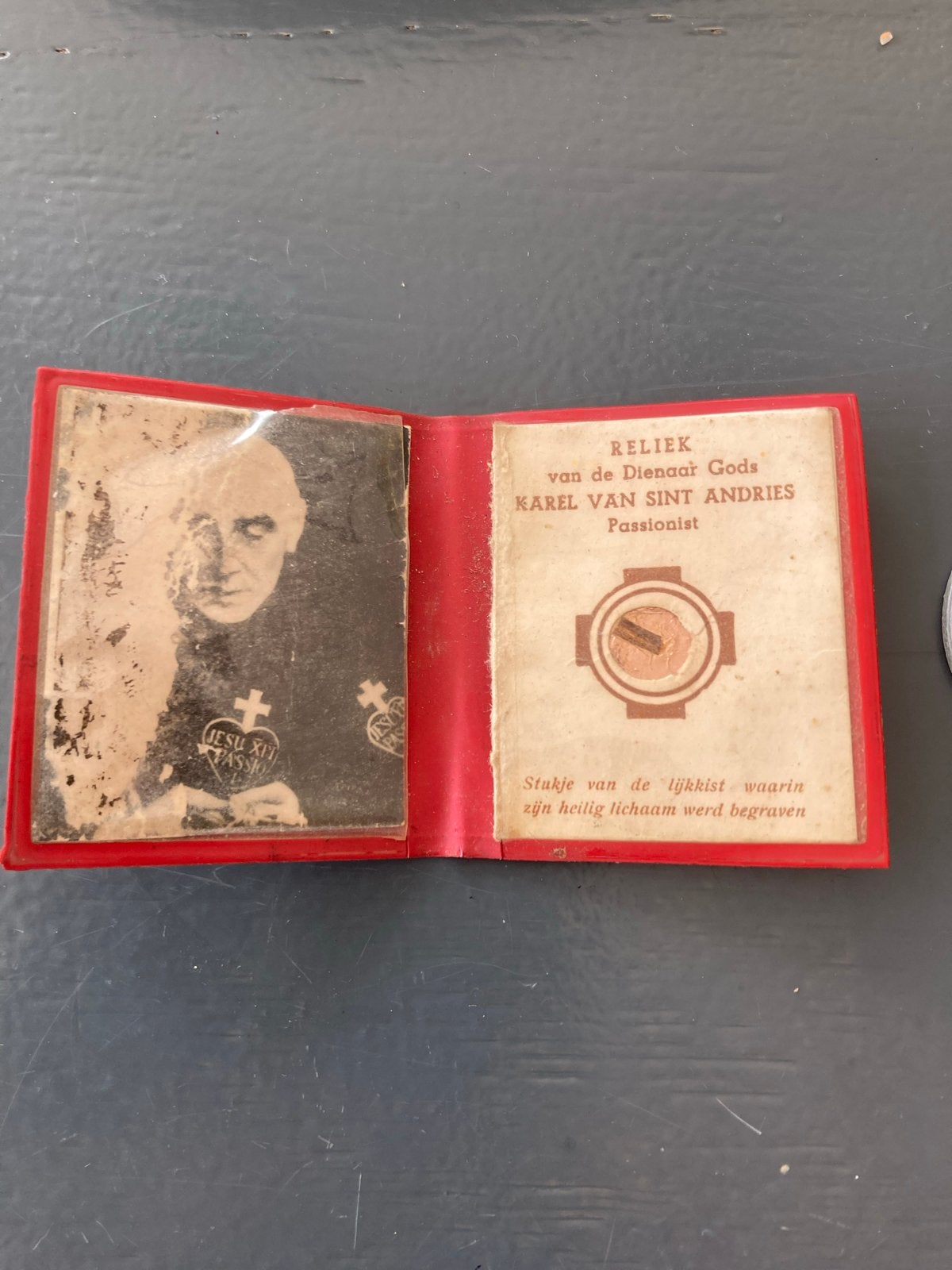 Relikwie Karel van Sint Andries & medaille, Ophalen of Verzenden