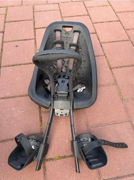 Yepp Mini fietsstoeltje voor – compleet met adapter, Ophalen, Voorzitje, Thule, 0 t/m 13 kg