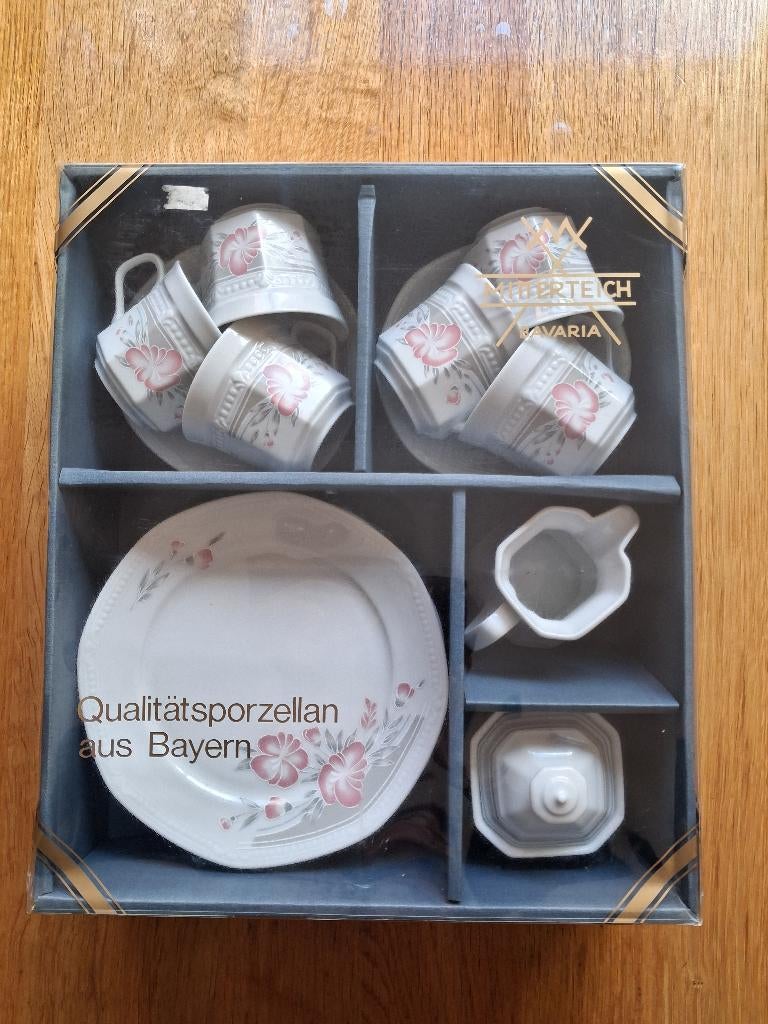 20-delig koffieservies Mitterteich Bavaria compleet nieuw, Antiek en Kunst, Antiek | Servies compleet, Ophalen