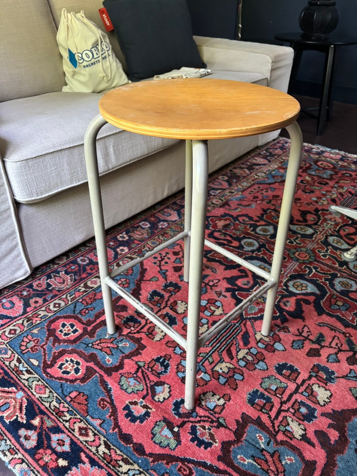 Vintage kruk | nette staat | jaren zestig, Ophalen, Gebruikt, Hout