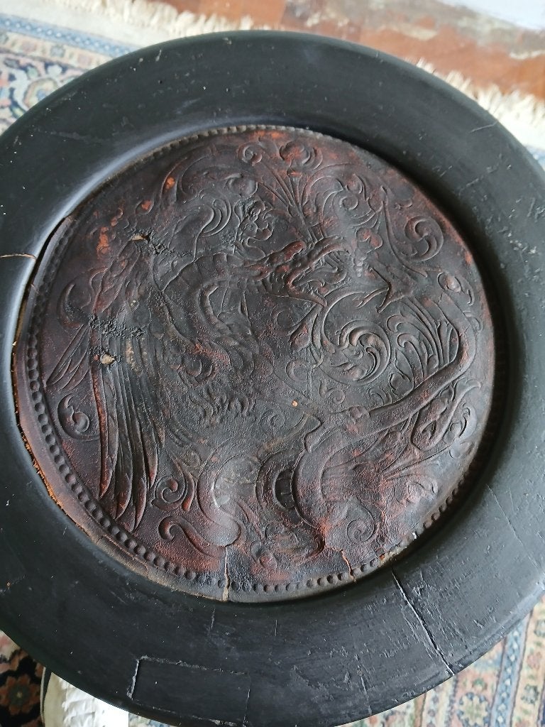 pianokruk leren boven kant oud ophalen voor 10 euro, Ophalen, Gebruikt, Piano