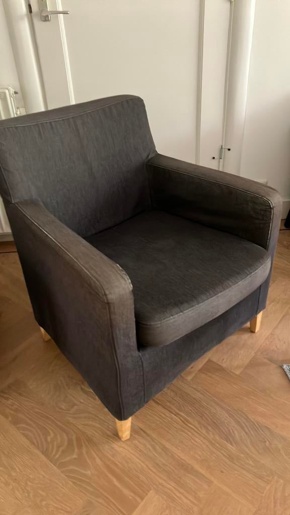 Ikea karlstad fauteuil, stoel, Ophalen, Eenpersoons, 75 tot 100 cm, Zo goed als nieuw