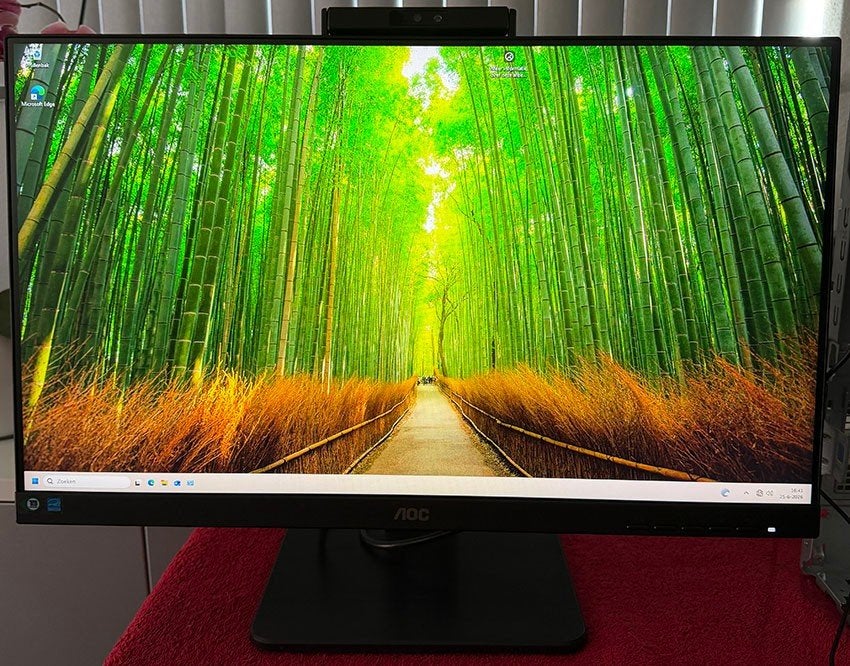 24" AOC P3 Series 24P3QW / FHD / Webcam / USB HUB, 24", Full HD, Zo goed als nieuw, HDMI