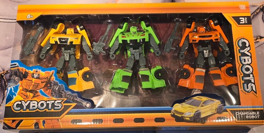 Ruby Toys Cybots auto's 3 stuks, Ophalen of Verzenden, Nieuw