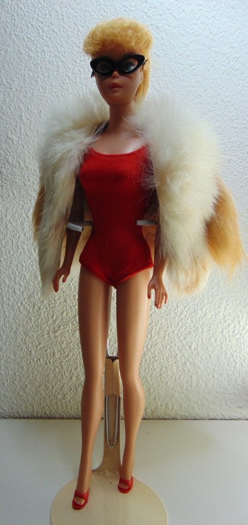 Echte Barbie Mattel Bont mantel, Verzamelen, Ophalen of Verzenden, Gebruikt, Kleertjes