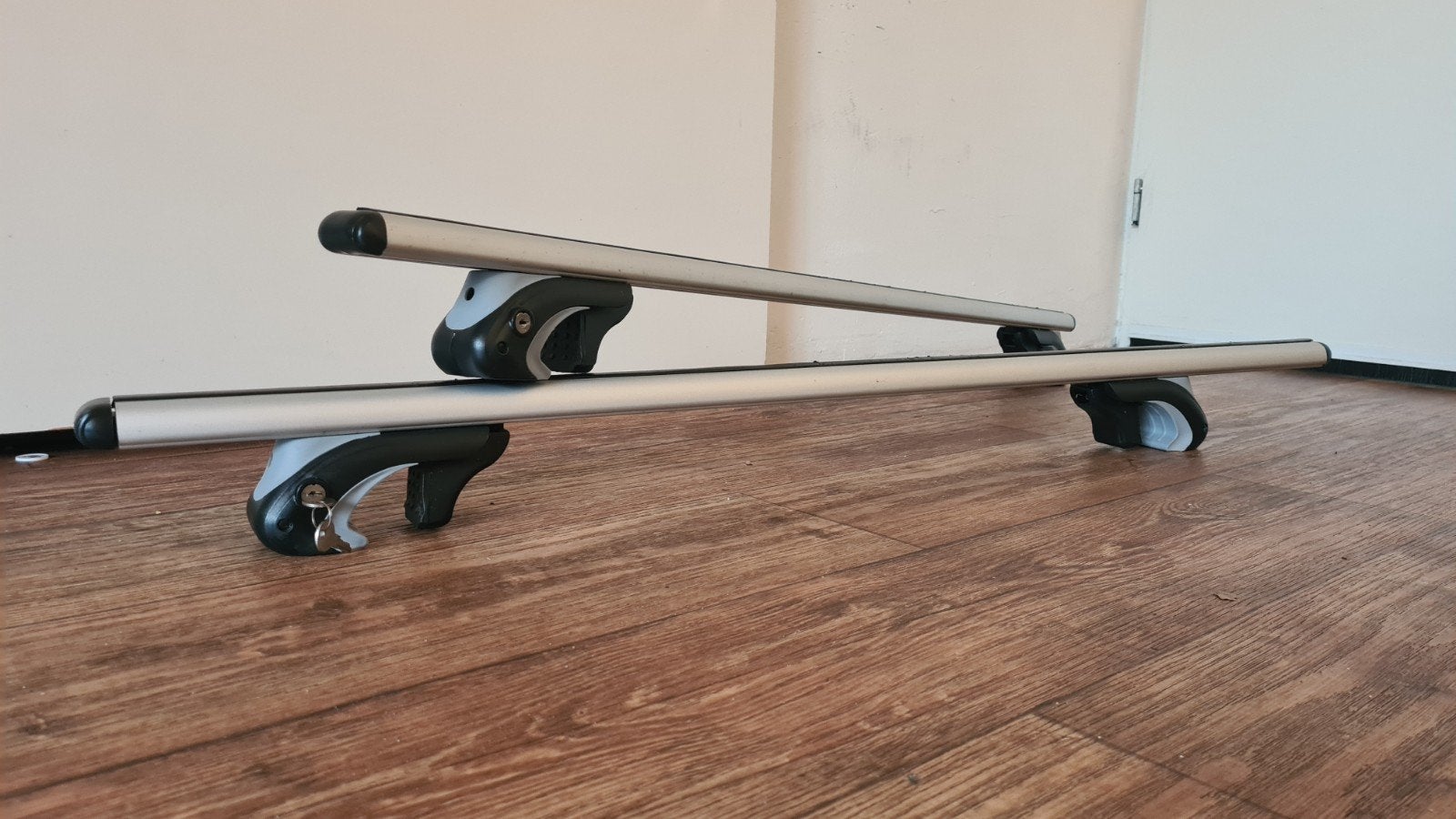 Universele Dakdrager set voor open rails lengte 120cm, Auto diversen, Dakdragers, Ophalen, Zo goed als nieuw