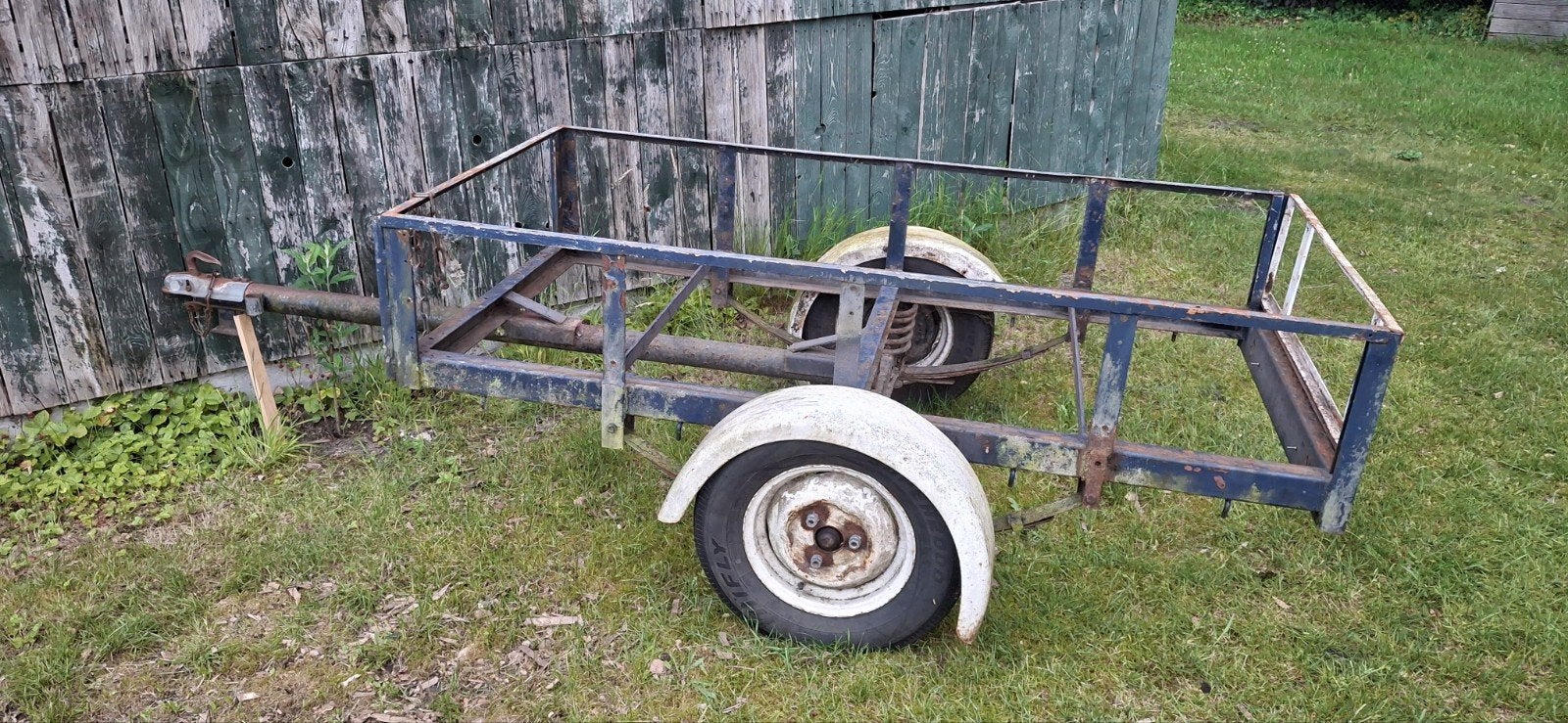 Oude aanhangwagen chassis - opknapper | aanhanger onderdelen, Ophalen, Gebruikt
