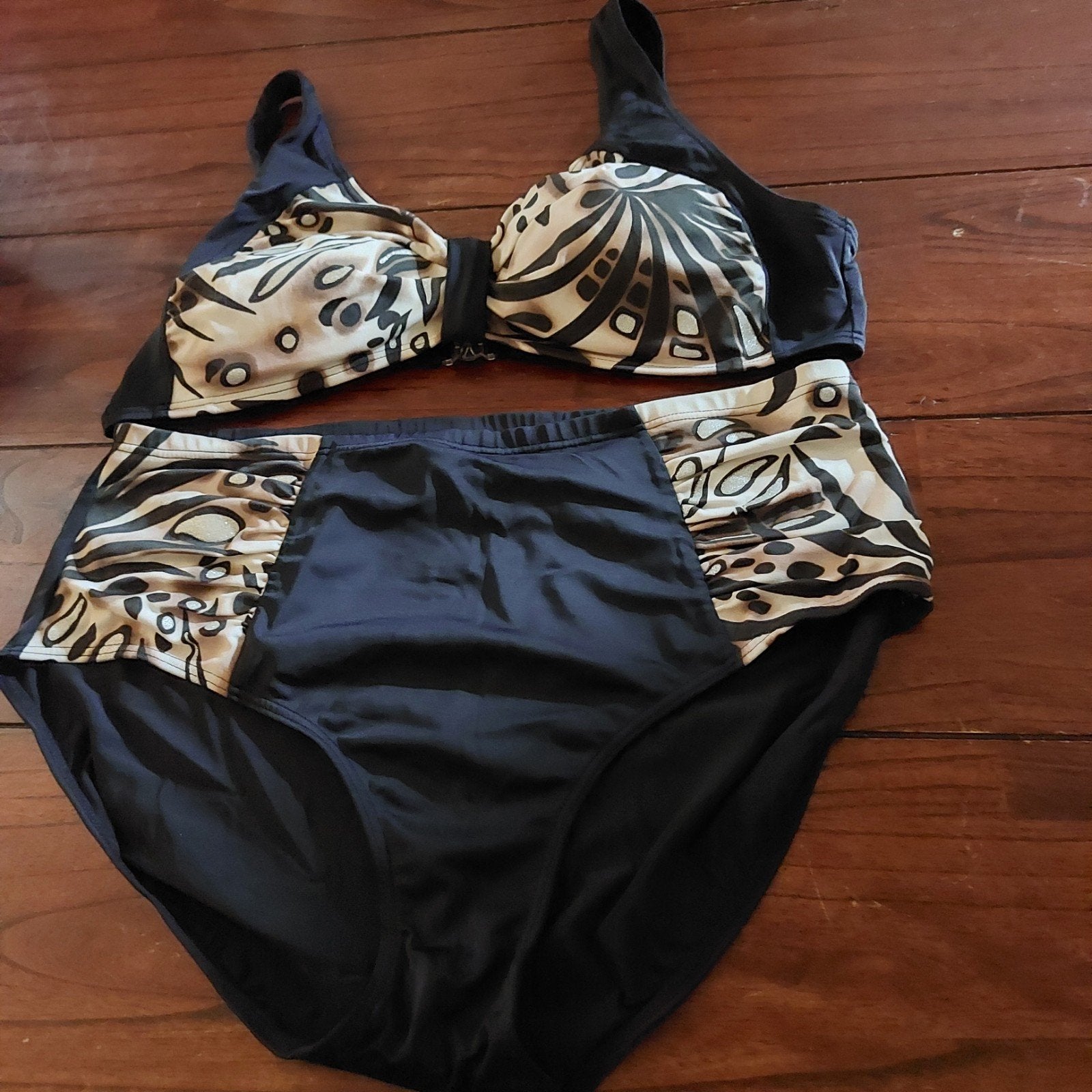 Bikini in de maat 48., Verzenden, Zo goed als nieuw, Zwart, Lingerie of Zwemkleding