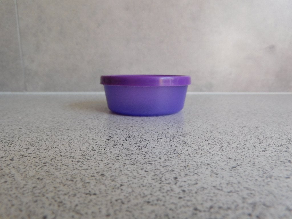 Tupperware Snack cup 125 ml. Paars, Ophalen of Verzenden, Gebruikt, Paars, Schaal